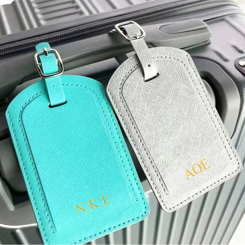 étiquettes à bagages personnalisés porte nom
