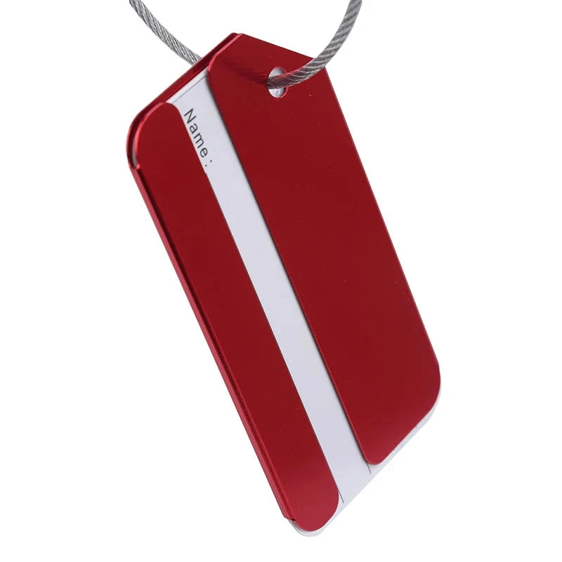 etiquette Bagage Aluminium metal