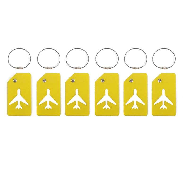 etiquettes pour valises Avion Lot de 6
