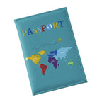 etui à Passeport Carte du Monde