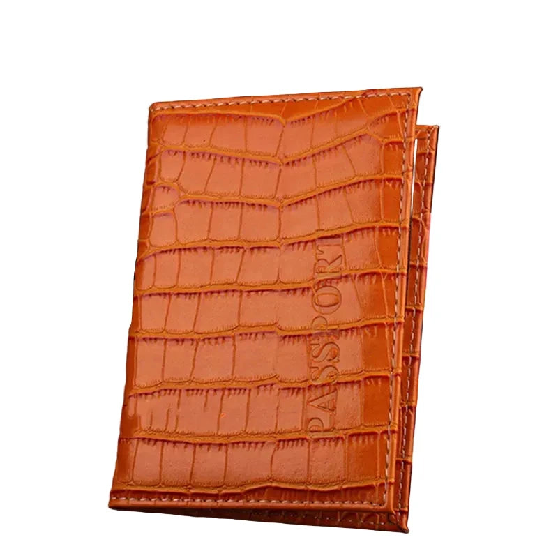 étui passeport croco luxe
