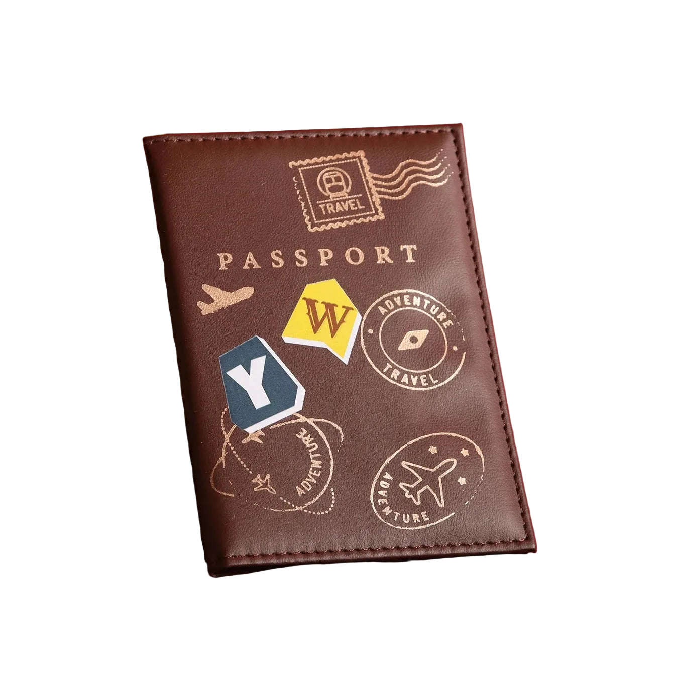 pochette passeport personnalisé initiales
