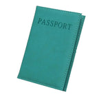 etui protège passeport turquoise