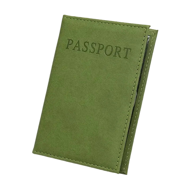 etui protège passeport vert