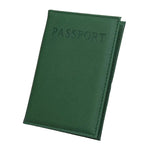 etui protège passeport vert foncé