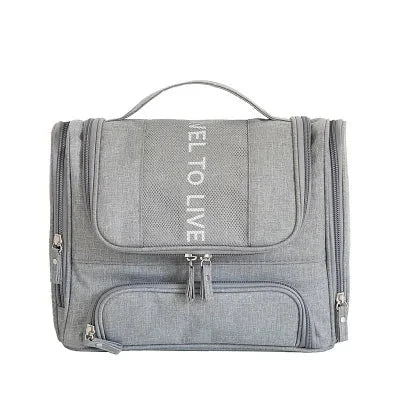 grande trousse toilette de voyage à suspendre