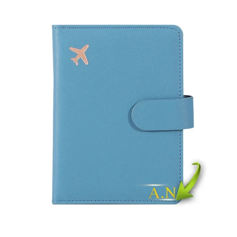 Pochette Passeport Personnalisable Avion Voyage Paisible