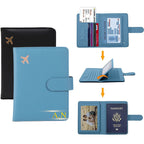 Pochette Passeport Personnalisable Avion Voyage Paisible