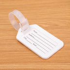 etiquette porte adresse valise plastique
