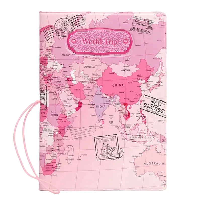 protege passeport carte du monde voyage