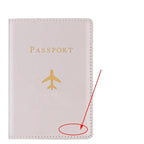 protege passeport personnalisé avion gris