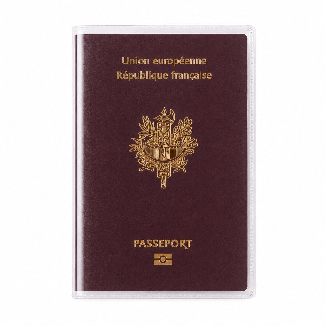 protege passeport plastique transparent