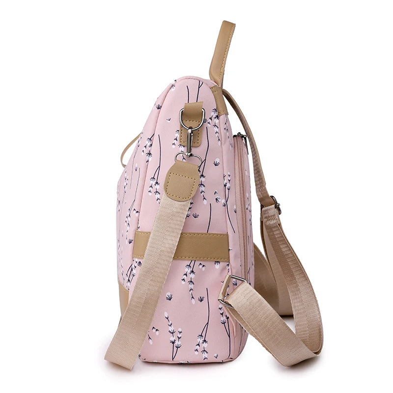 Sac à Dos Antivol Femme Fleuri Voyage Paisible