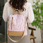 Sac à Dos Antivol Femme Fleuri Voyage Paisible