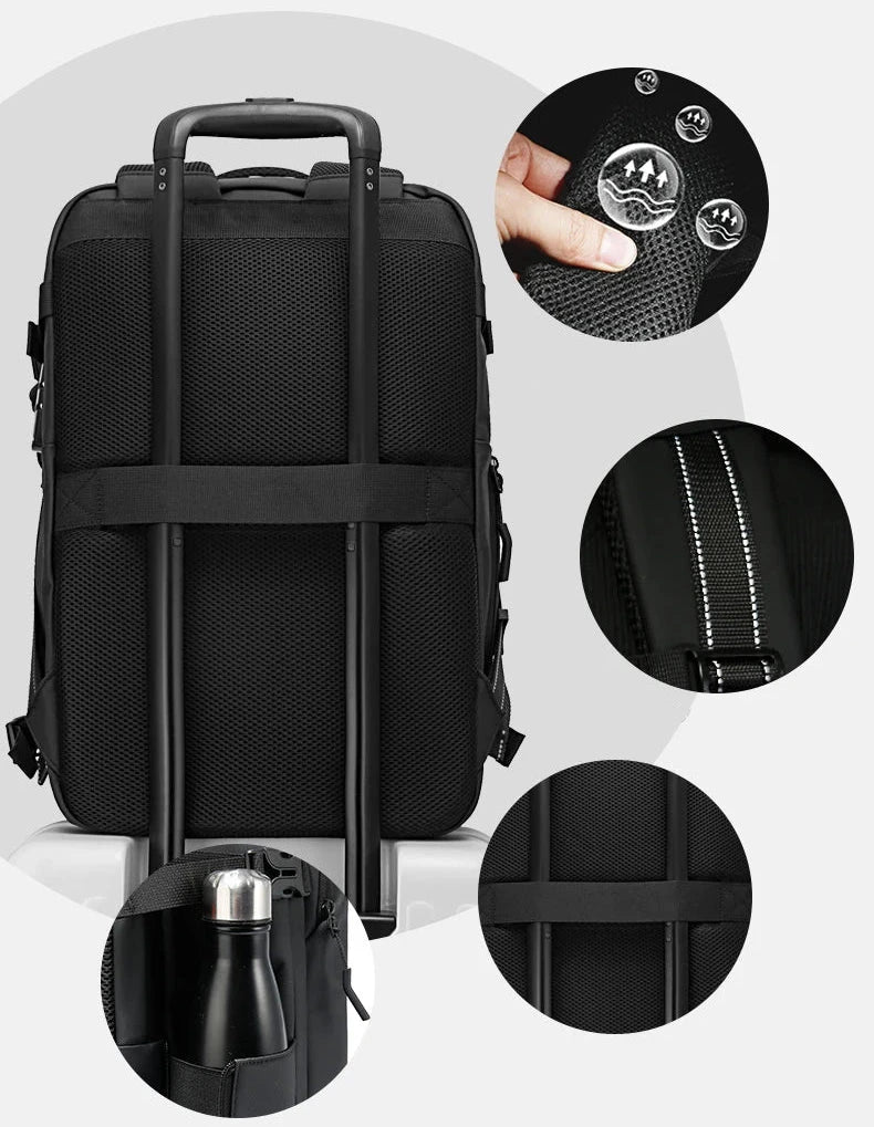 sac a dos aspiration sous vide avion
