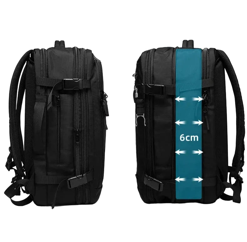 Sac à Dos Bagage Cabine 55x35x25 extensible