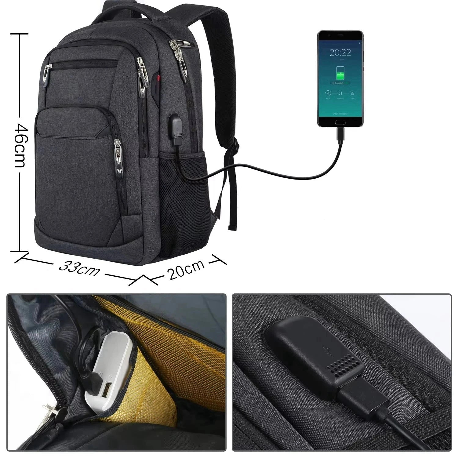 Sac à Dos Business PC Homme usb