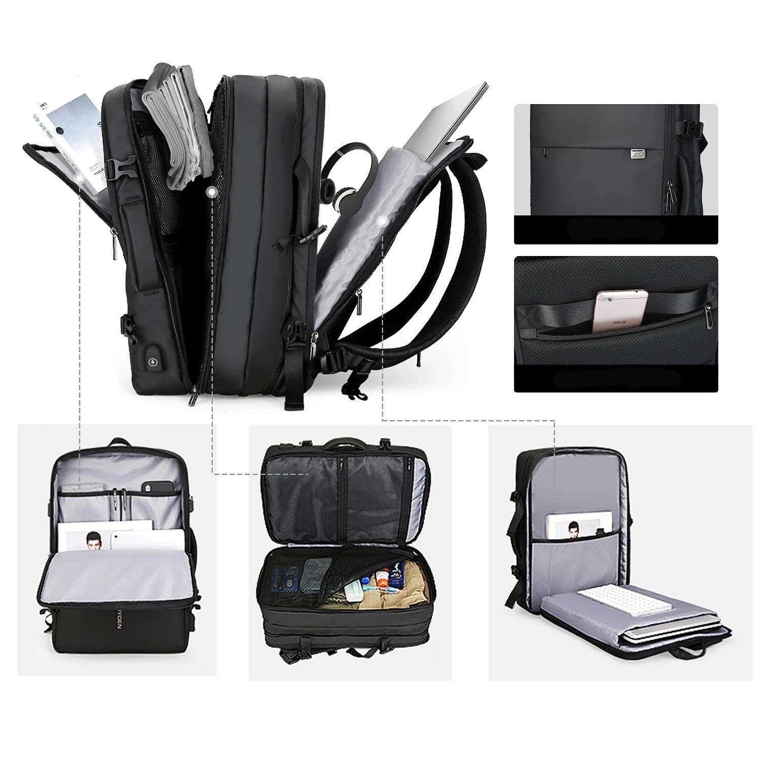 Sac à Dos Cabine Avion 55x35x25 business