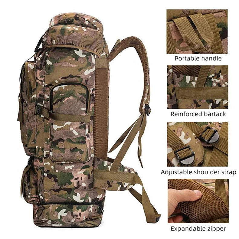 Sac à Dos Militaire 100L Voyage Paisible