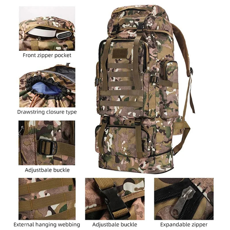 Sac à Dos Militaire 100L Voyage Paisible