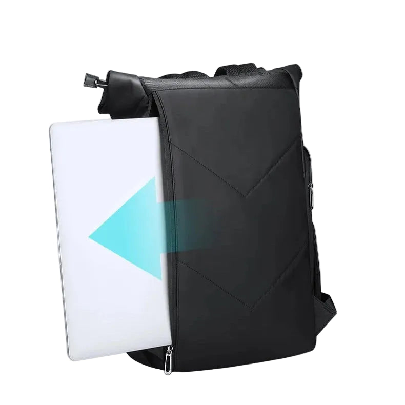 Sac à Dos Roll Top Homme ordinateur 17 pouces