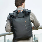 sac a dos roll top impermeable usb hommes