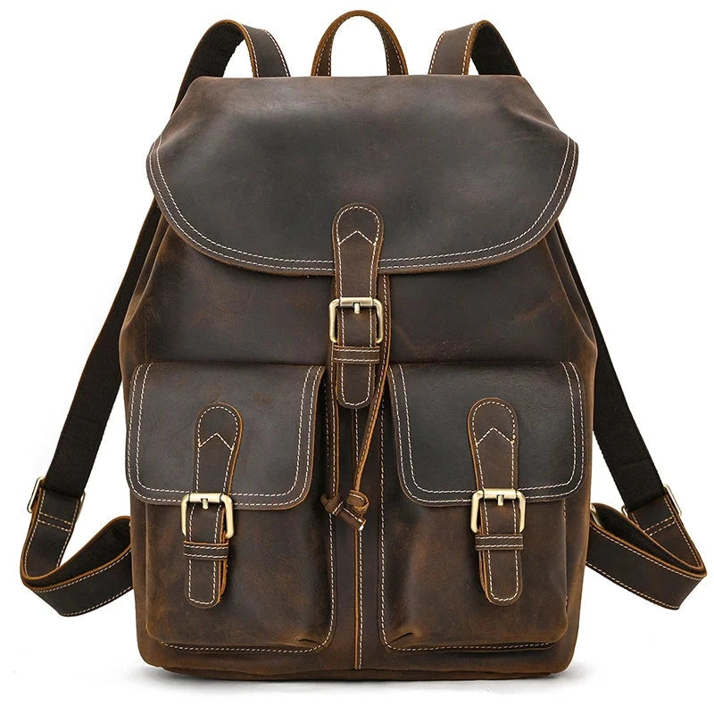 sac a dos vintage cuir
