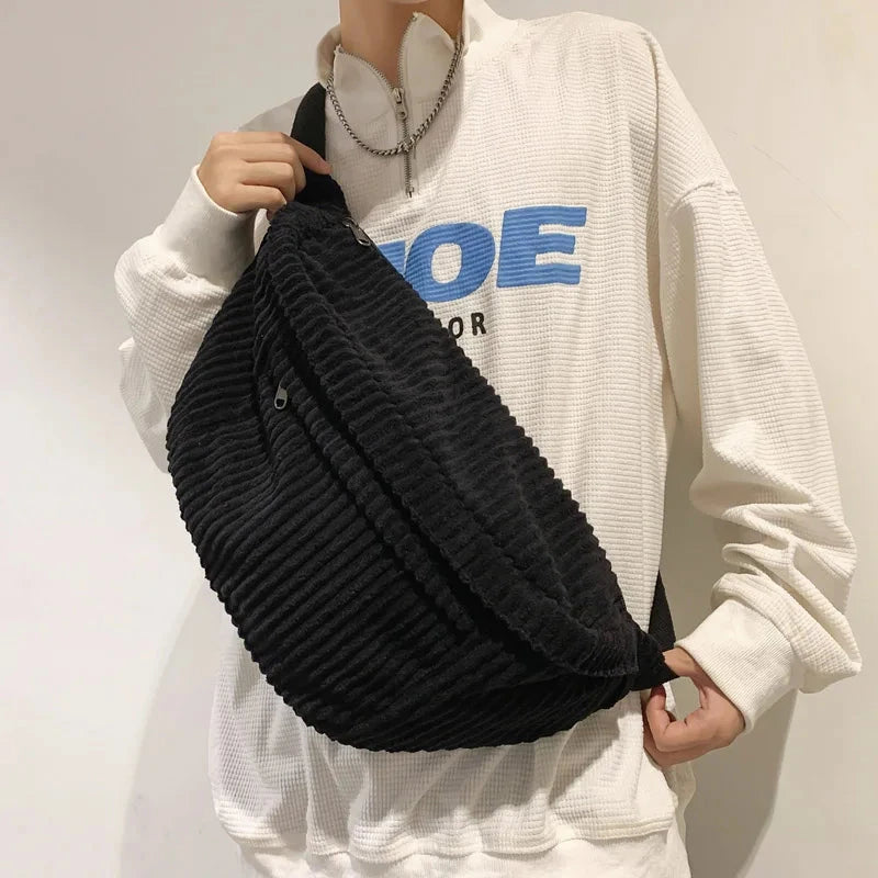 Sac Banane Homme Velours cotelé