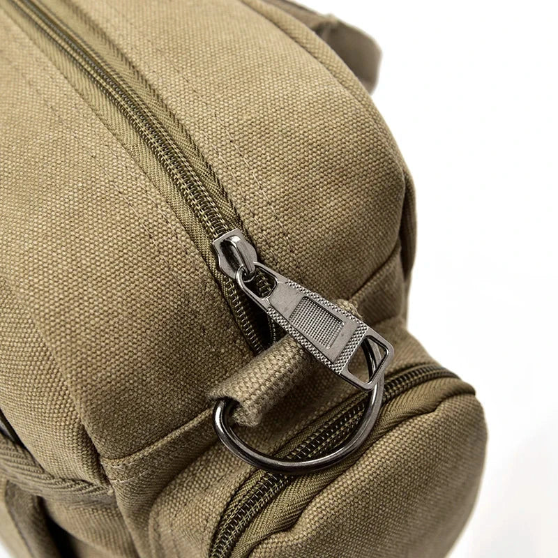 Sac a Bandouliere Messenger Homme Toile Vintage