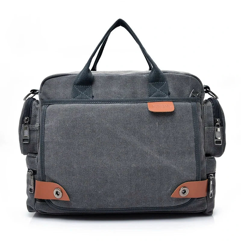 Sac Bandouliere Homme Messenger Toile Vintage