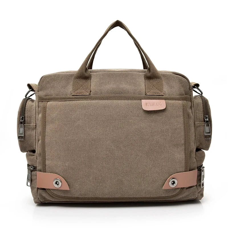 Sac Bandouliere Messenger Homme Toile Vintage retro