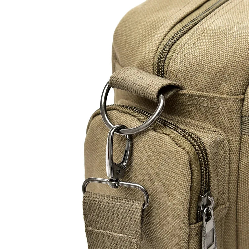 Sac Bandouliere Messenger Homme Toile Vintage