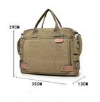 Sac Bandouliere Messenger Hommes Toile Vintage
