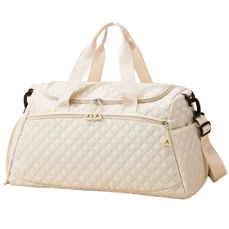 Sac Polochon Voyage Femme beige