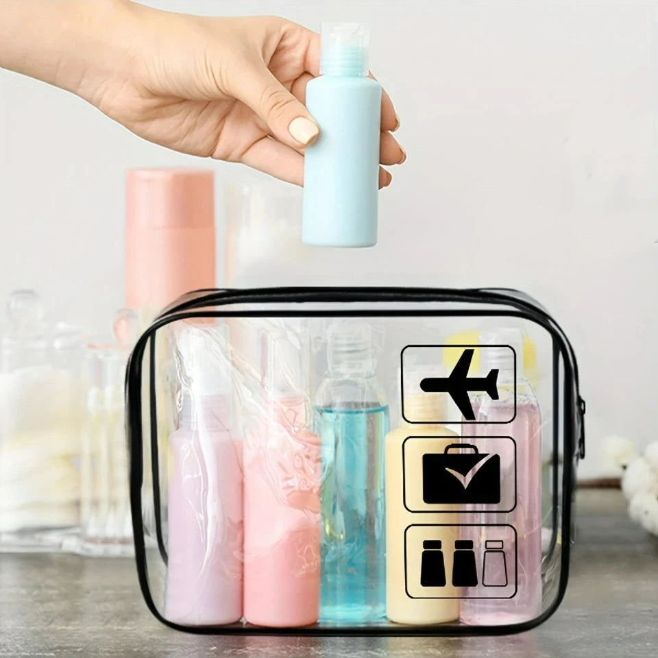 trousse toilette cabine transaprente avion