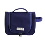 trousse de toilette suspendue voyage tendance bleu marine