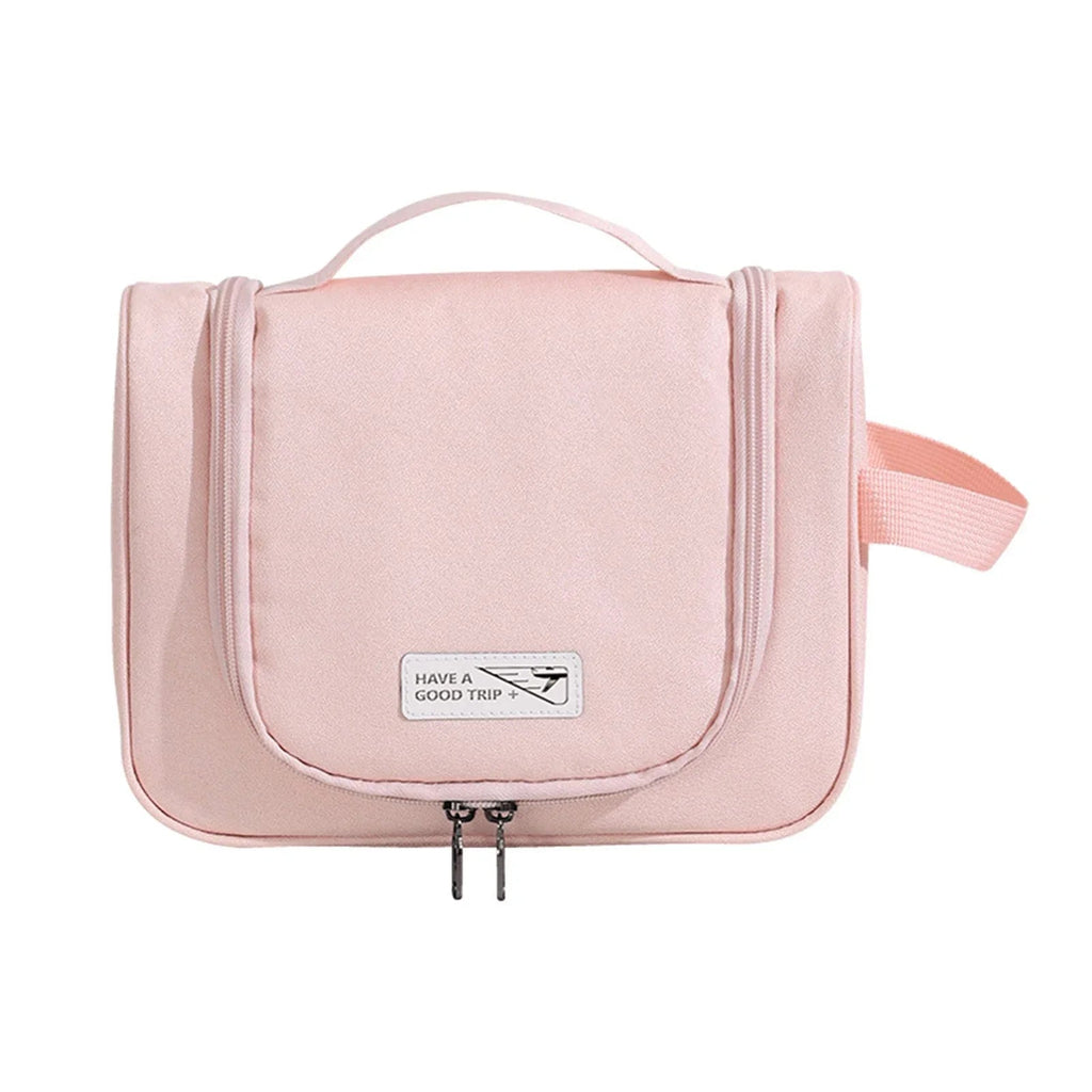trousse de toilette suspendue voyage tendance rose femme