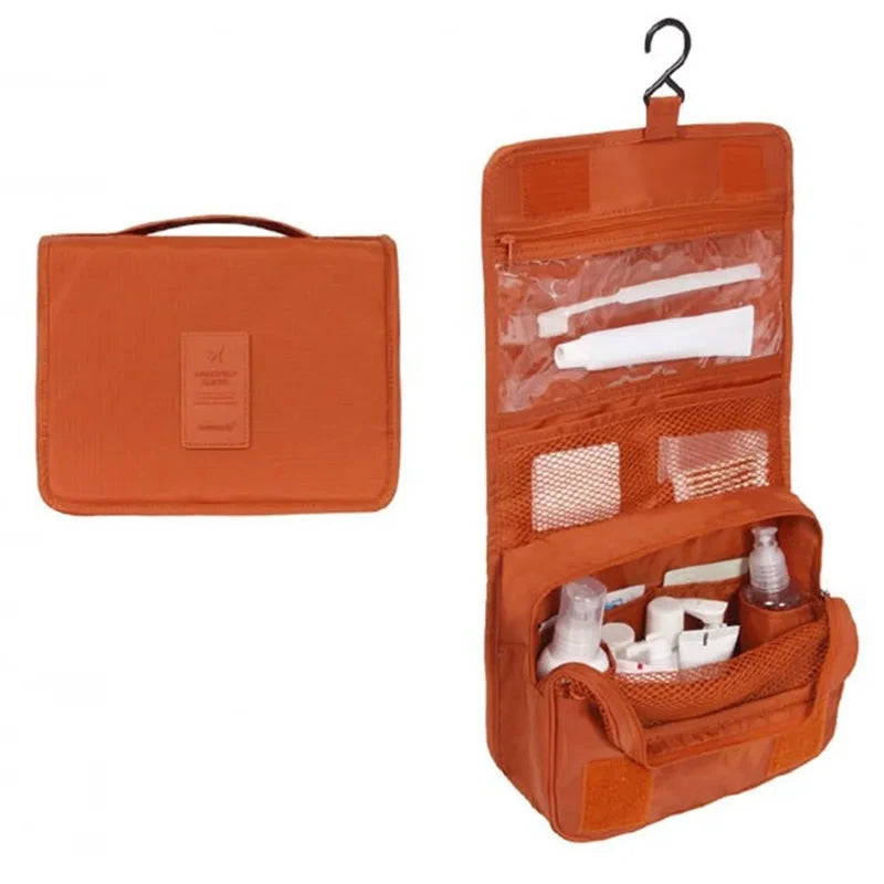 trousse de toilette a suspendre pour voyage de femme
