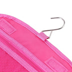 trousse de toilette dépliante à suspendre plate