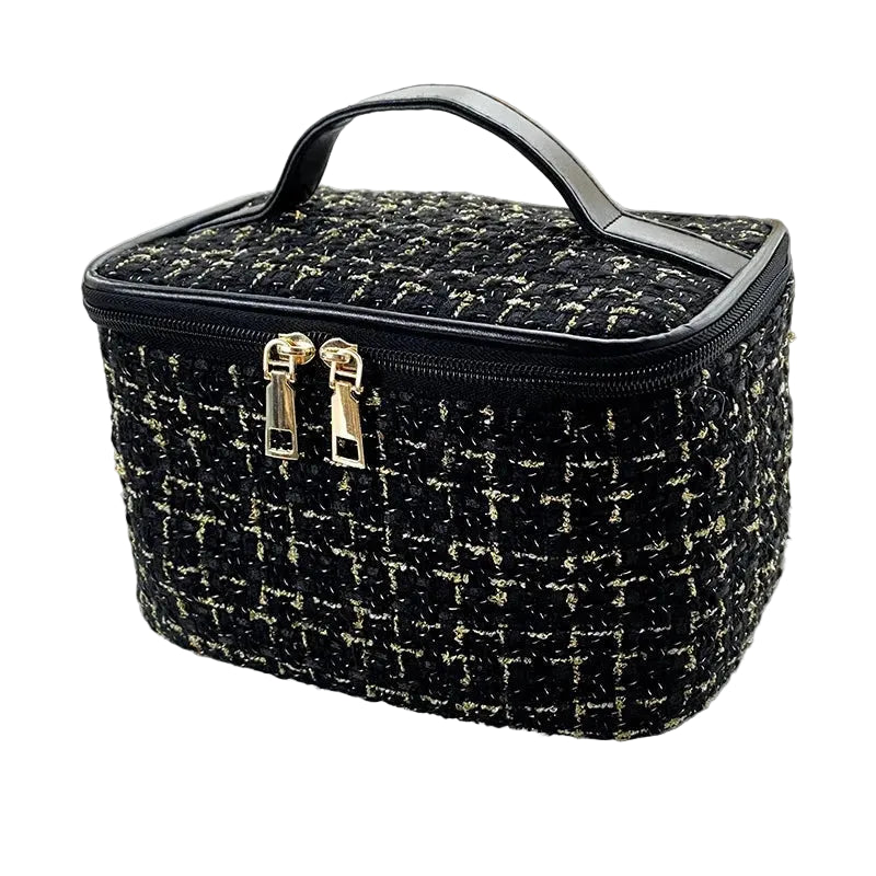 trousse de toilette vanity femme noir