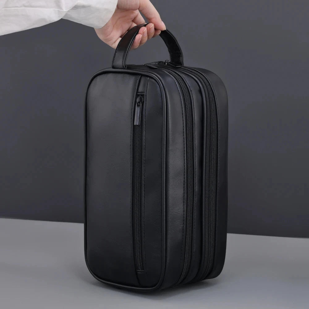 Trousse de Toilette Hommes Double Compartiment