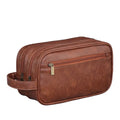 Trousse de Toilette Homme Double Compartiment marron