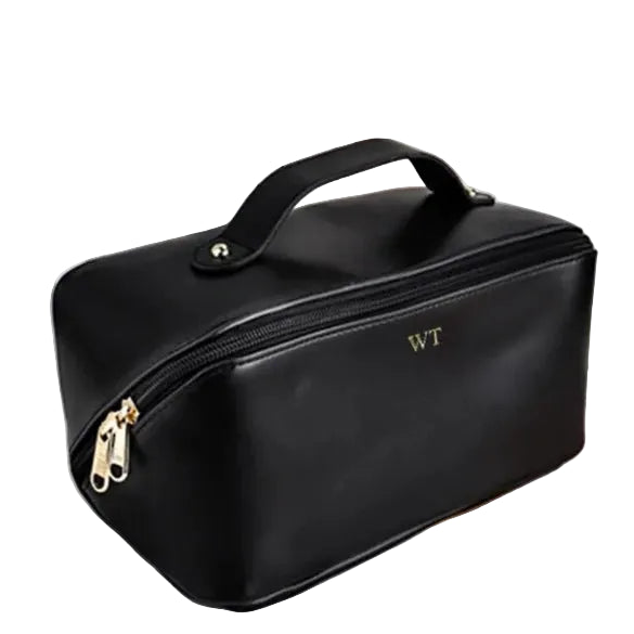 trousse de toilette personnalisée femme initiales