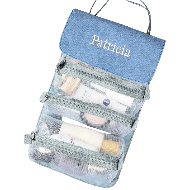 trousse de toilette personnalisee femme pliable