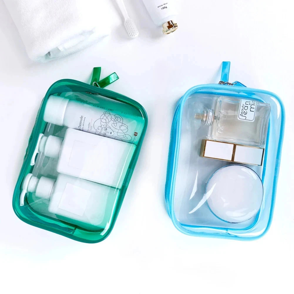 trousse de toilette plastique transparent pvc