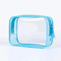 trousse de toilette plastique transparent pour cabine