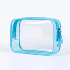 trousse de toilette plastique transparent pour cabine