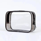 trousse de toilette plastique transparent avion