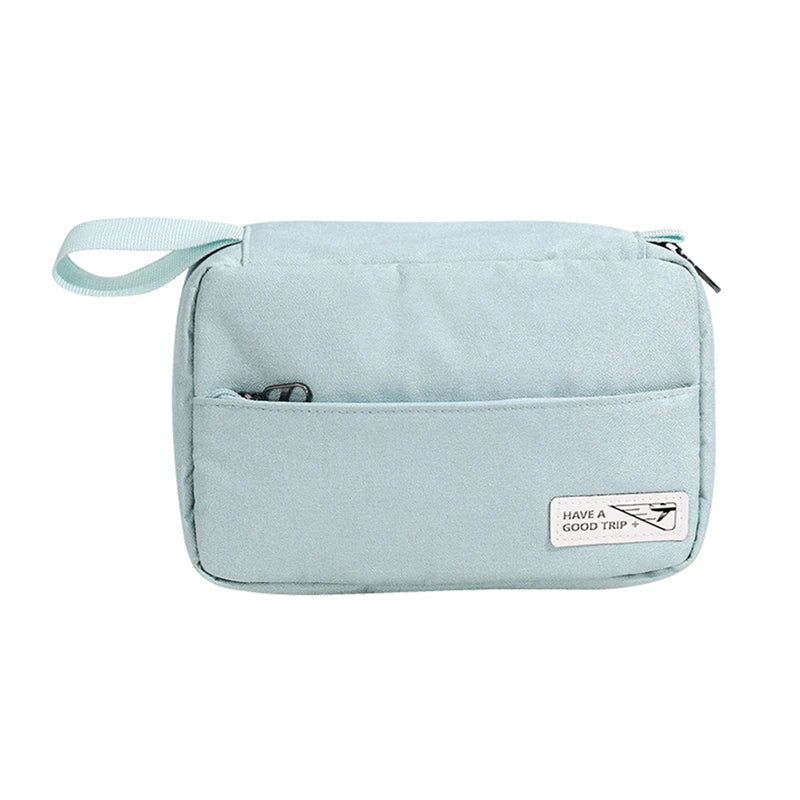 trousse de toilette pliable à suspendre pour voyager