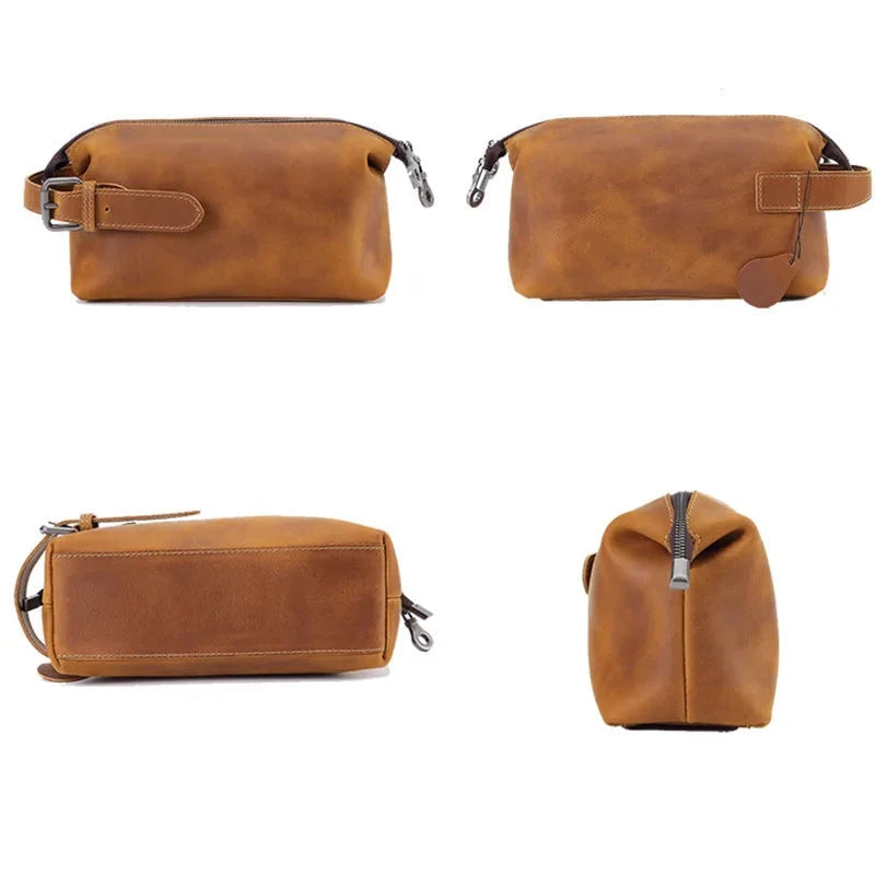 trousse de toilette pour homme cuir
